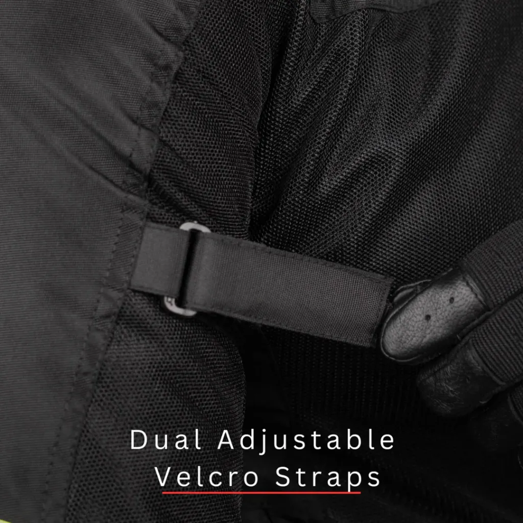 ScalaBlazeRidingJacket-BlackandNeonVelcroStraps.webp