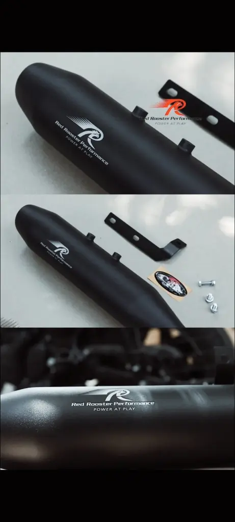 Royal Enfield Hunter 350 Red Rooster Performance Rumbler Max Exhaust