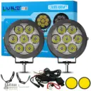 HJG New 7 LED 140W Foglight with Yellow Cover 140W