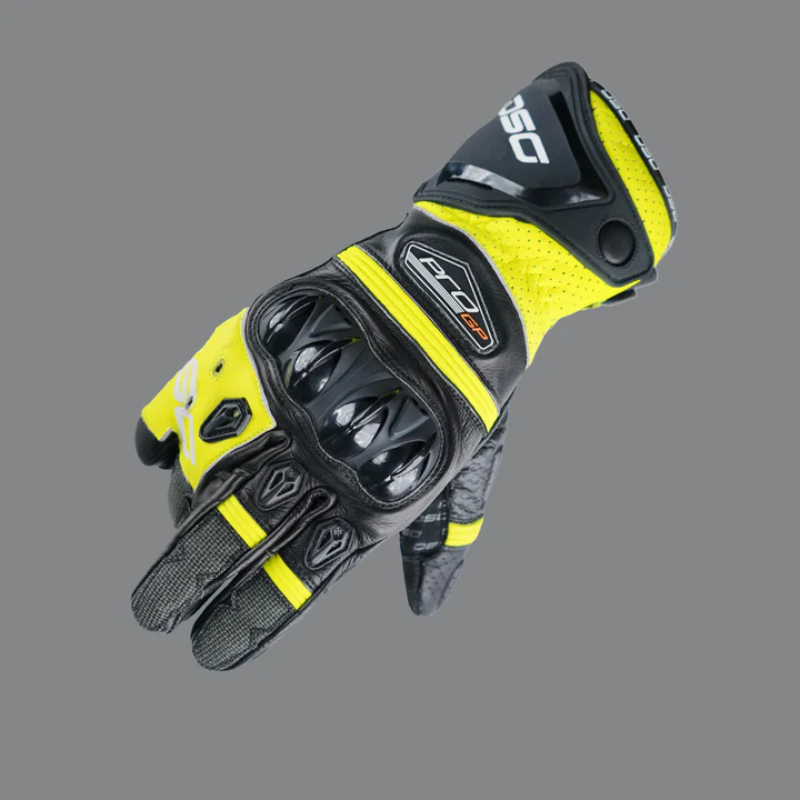 DSG Pro Gp Riding Gloves Black Yellow Fluo