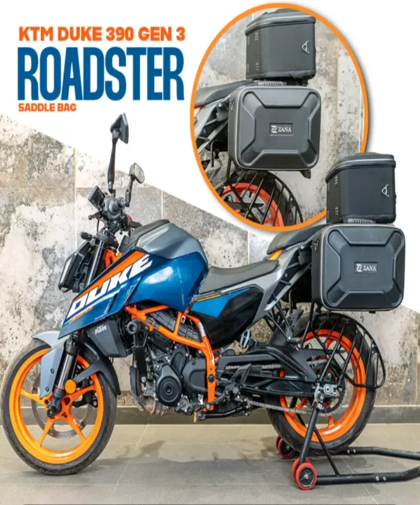 Zana Roadster Saddle Bag 30 litre Single (60 litre pair) Bag For KTM DUKE 250/390 GEN-3