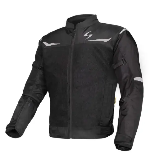 Scala Blaze Riding Jacket - Black And White