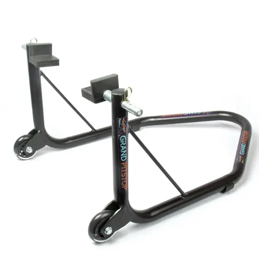 Grandpitstop Non-Dismantlable Rear Paddock Stand With Skate Wheels (upto 350 kg)
